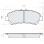 Колодки тормозные передние NISSAN Qashqai / Qashqai +2 (J10, JJ10) 02.07-04.14, X-Trail (T31) 06.07-
