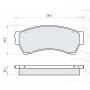 Колодки тормозные передние MAZDA 6 (GG, GH) 08.07-… D515E (GDB3501) (пр-во DAFMI)