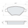 Колодки тормозные передние RENA Megane II (LM0/1_, BM0/1_, CV0/1_) 11.01-02.08 D516E (GDB1571) (пр-в
