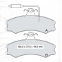 Колодки тормозные передние FIAT Ducato I // PEUG J5 // CIT C25 03.89-03.94 D530E (GDB695) (пр-во DAF
