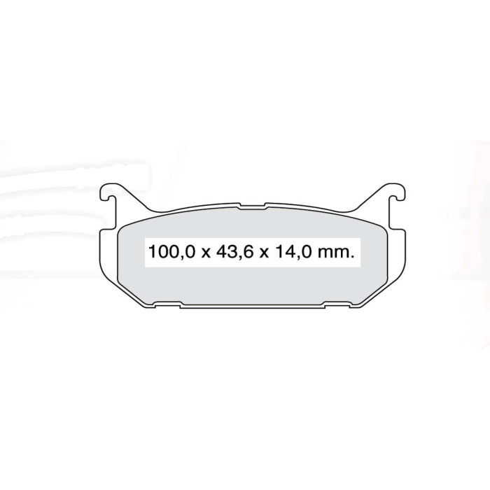 Колодки тормозные задние MAZDA 626 IV (GE), V (GF), MX-6, XEDOS 6  92-99 D551E (GDB1140) (пр-во DAFM