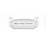 Колодки тормозные задние MAZDA 626 IV (GE), V (GF), MX-6, XEDOS 6  92-99 D551E (GDB1140) (пр-во DAFM