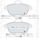 Колодки тормозные передние PEUG 605 (6B) 91-99  //  CIT XM (Y3, Y4) 89-00 D572E (GDB796) (пр-во DAFM