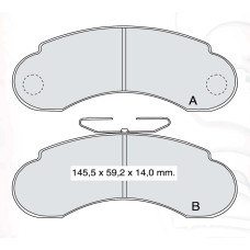Колодки тормозные передние MB 100 (631) 88-96, G-classe (W460, W463) 79-97 D585E (GDB950) (пр-во Int