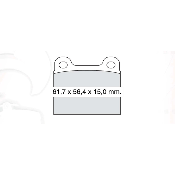 Колодки тормозные передние MB W116, W126, W123 ...-91  //  OPEL Ascona C, Record A-B ...-79  //  AUD