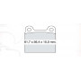 Колодки тормозные передние MB W116, W126, W123 ...-91  //  OPEL Ascona C, Record A-B ...-79  //  AUD