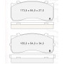Колодки тормозные передние GAZ 3310 Valday 2003-…  //  MB Atego 98-04, Atego II 04-…, Atego III 13-…