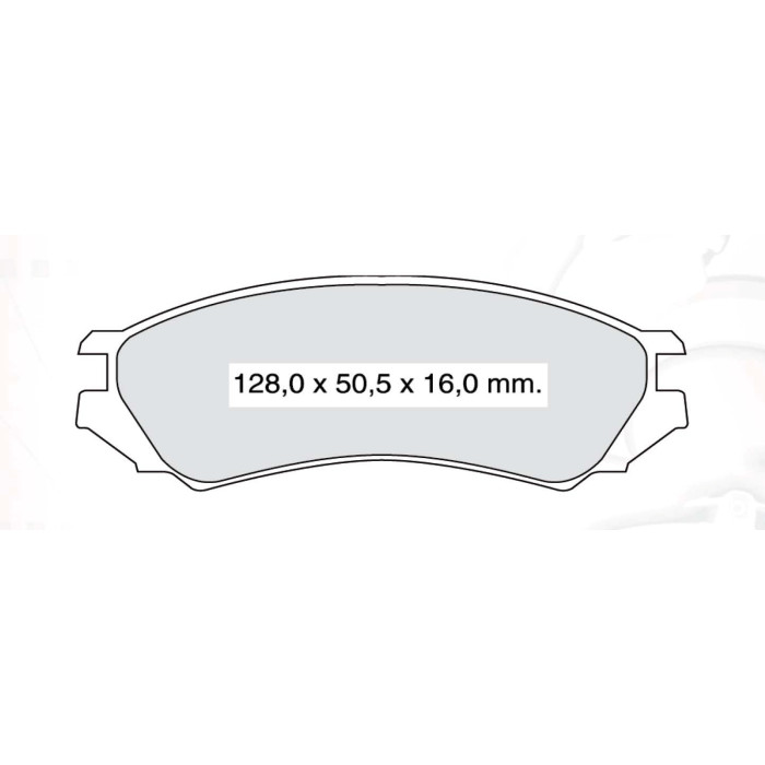 Колодки тормозные передние NISSAN Primera (P10) 01.90-01.96 D618E (GDB1005) (пр-во DAFMI)
