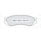 Колодки тормозные передние NISSAN Primera (P10) 01.90-01.96 D618E (GDB1005) (пр-во DAFMI)
