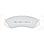 Колодки тормозные передние NISSAN Primera (P10) 01.90-01.96 D618E (GDB1005) (пр-во DAFMI)