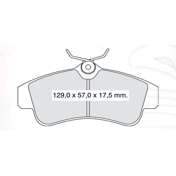 Колодки тормозные передние NISSAN Primera (P10) 01.90-01.96, (P11) 09.96-12.01, Almera  I (N15) 95-0