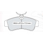 Колодки тормозные передние NISSAN Primera (P10) 01.90-01.96, (P11) 09.96-12.01, Almera  I (N15) 95-0