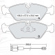 Колодки тормозные передние BMW 5-th E28 81-87 D620E (GDB298) (пр-во DAFMI)