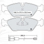 Колодки тормозные передние BMW 5-th E28 81-87 D620E (GDB298) (пр-во DAFMI)