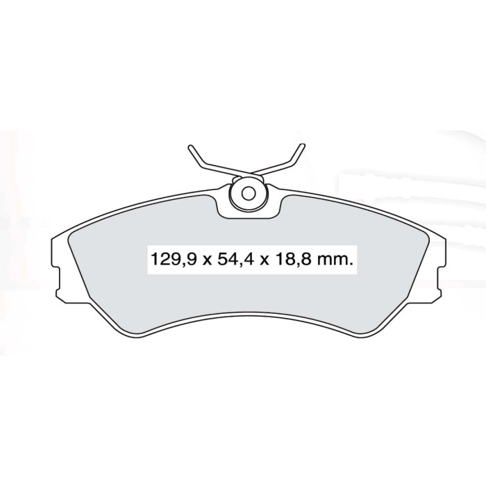 Колодки тормозные передние VW Transporter T4 90-03 D637E (GDB862) (пр-во DAFMI)
