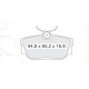 Колодки тормозные задние VW Transporter T4 90-03 D638E (GDB1325) (пр-во DAFMI)