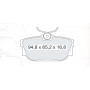 Колодки тормозные задние VW Transporter T4 90-03 D638E (GDB1325) (пр-во DAFMI)