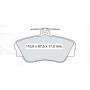 Колодки тормозные передние VOLVO 440-460-480 86-96 D645E (GDB812) (пр-во DAFMI)