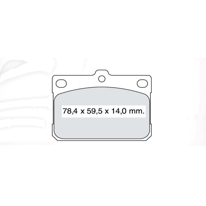 Колодки тормозные передние TOYOTA Corolla (KE, TE, E7) 79-87  //  MITSU Colt I (A15_A), Galant I (A1