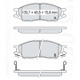 Колодки тормозные передние NISSAN Almera Classic 06-…, Micra II (K11), Sunny IV D647E (GDB7043) (пр-