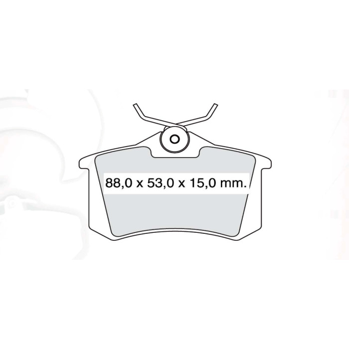 Колодки тормозные задние VW Golf II-III, Passat V-VI, Jetta II, Vento, Scirocco (53B), Corrado (53I)