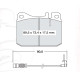 Колодки тормозные передние MB W116, W126, W123 ...-91  //  VW LT 28-35 I, 40-55 I 75-96 D679E (GDB26