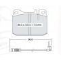 Колодки тормозные передние MB W116, W126, W123 ...-91  //  VW LT 28-35 I, 40-55 I 75-96 D679E (GDB26