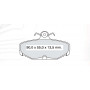 Колодки тормозные задние FORD Sierra I-II, Scorpio I-II, Escort VII D689E (GDB472) (пр-во DAFMI)