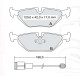 Колодки тормозные задние BMW 3-th (E36, E46), 5-th (E34), 7-th (E32), Z3 (E36), Z4 (E85, E86) D698E