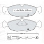 Колодки тормозные передние OPEL Corsa A-B, Astra F, Tigra, Vectra A, Combo  //  DAEWOO Nexia (KLETN)