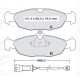 Колодки тормозные передние OPEL Corsa A-B, Astra F, Tigra, Vectra A, Combo  //  DAEWOO Nexia (KLETN)