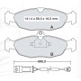 Колодки тормозные передние OPEL Corsa A-B, Astra F, Tigra, Vectra A, Combo  //  DAEWOO Nexia (KLETN)