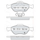 Колодки тормозные передние FORD Fiesta IV-V 95-08, Fusion (JU) 02-12,  Ka (RB), Puma (EC)  //  MAZDA