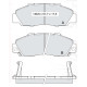Колодки тормозные передние HONDA CR-V I, HR-V, Accord IV-V-VI, Civic VI, Legend II-III-IV, Odyssey D