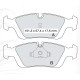 Колодки тормозные передние BMW 3-th (E36, E46), Z3 (E36), Z4 (E85) D720Ei (GDB1100) (пр-во DAFMI)