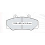 Колодки тормозные передние VOLVO 740-760-780 84-92, 940-960 90-94 D739E (GDB970) (пр-во DAFMI)