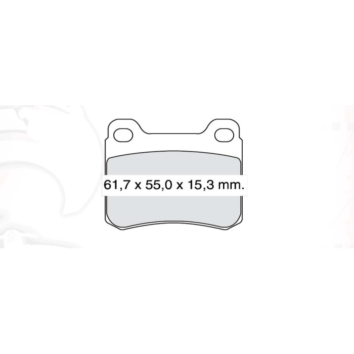 Колодки тормозные задние MB E-class (W124, C124), S-class (W126), C-class (W202) D741E (GDB911) (пр-