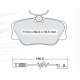 Колодки тормозные передние MB E-class (W124, C124), S-class (W126), 190 (W201) D742E (GDB818) (пр-во