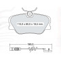 Колодки тормозные передние MB E-class (W124, C124), S-class (W126), 190 (W201) D742E (GDB818) (пр-во