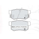 Колодки тормозные задние HONDA CR-V I-II-III, FR-V, Accord IV-V-VI-VII, Civic VI-VII-VIII-IX, Jazz I