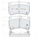 Колодки тормозные передние MAZDA 323 IV (BG), V (BA), 121 II (DB), Demio (DW)  //  KIA Rio (DC) 00-0