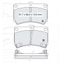 Колодки тормозные передние MAZDA 323 IV (BG), V (BA), 121 II (DB), Demio (DW)  //  KIA Rio (DC) 00-0