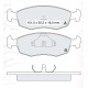 Колодки тормозные передние FORD Sierra I, Scorpio I-II, Escort V-VI-VII D789E (GDB371) (пр-во DAFMI)
