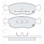 Колодки тормозные передние FORD Sierra I, Scorpio I-II, Escort V-VI-VII D789E (GDB371) (пр-во DAFMI)