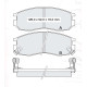 Колодки тормозные передние MITSU Lancer IV-V-VI, Colt II-IV, Galant IV-V-VI, Space Wagon, Eclipse I-