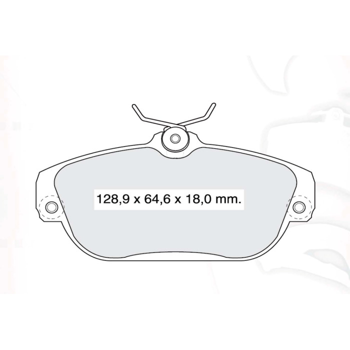 Колодки тормозные передние VOLVO 940-960 I-II, 740, 940, S90, V90 D819E (GDB837) (пр-во DAFMI)
