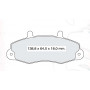 Колодки тормозные передние FORD Transit (T, E) 85-00, Tourneo 94-00 D837E (GDB1084) (пр-во DAFMI)