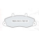 Колодки тормозные передние FORD Transit (T, E) 85-00, Tourneo 94-00 D837Ei (GDB1084) (пр-во DAFMI)