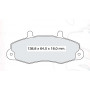 Колодки тормозные передние FORD Transit (T, E) 85-00, Tourneo 94-00 D837Ei (GDB1084) (пр-во DAFMI)