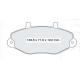 Колодки тормозные передние FORD Transit (E) 94-00, Tourneo 94-00 D864E (GDB1080) (пр-во DAFMI)